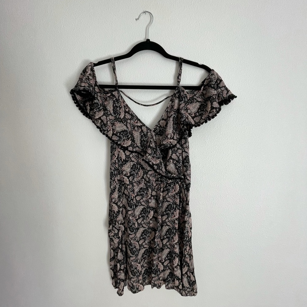 AE Floral Wrap Mini Dress with POCKETS